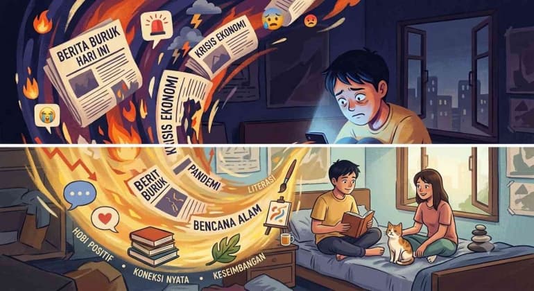 Terjebak Layar Gelap: Mengurai Fenomena Doomscrolling dan Kecemasan Gen Z